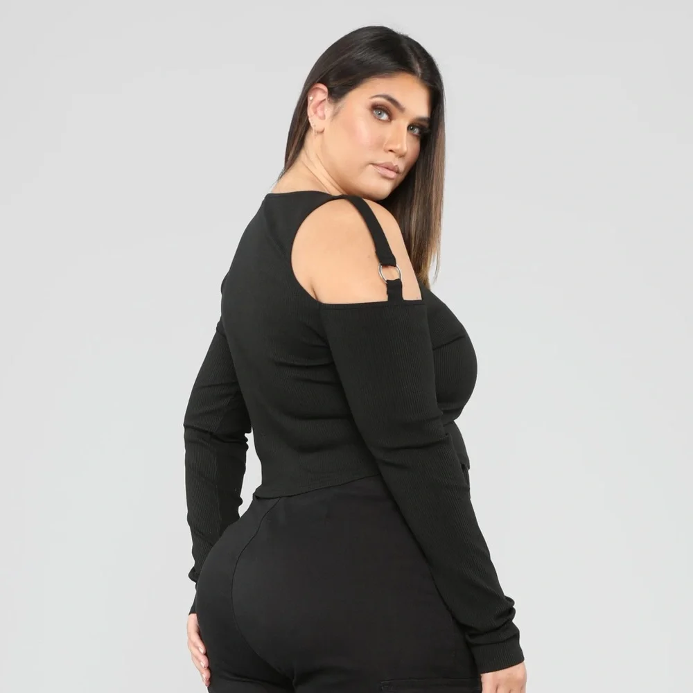 Black top o ring sleeves “ doing it my way top“ - Picture 6 of 7